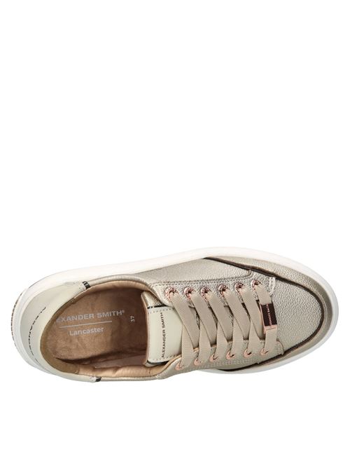 Sneakers in pelle ed ecopelle ALEXANDER SMITH | LANCASTER WOMAN LSW 1800ORO-BIANCO